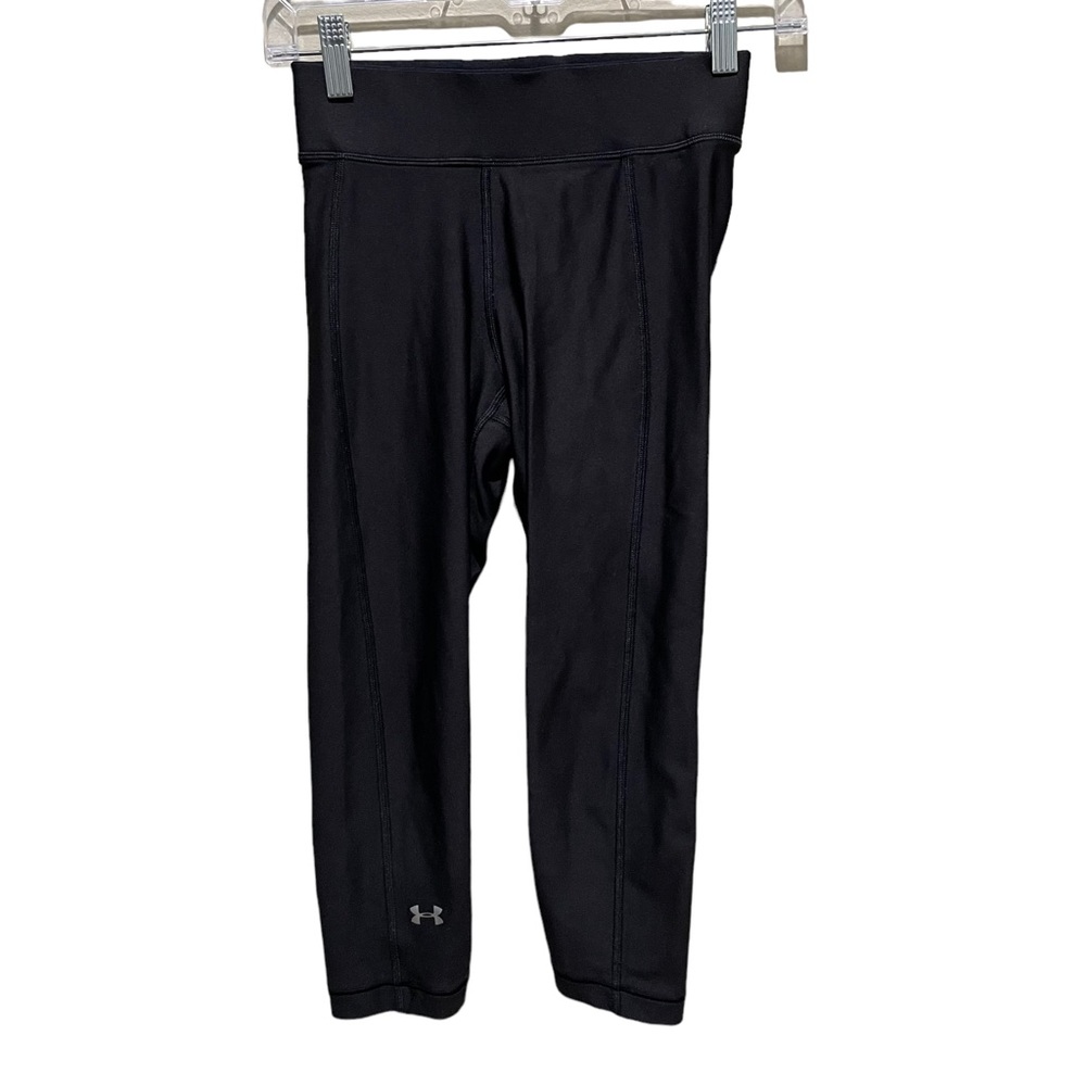 Under Armour Compression Capri Running Tights Leggings Black Size XS